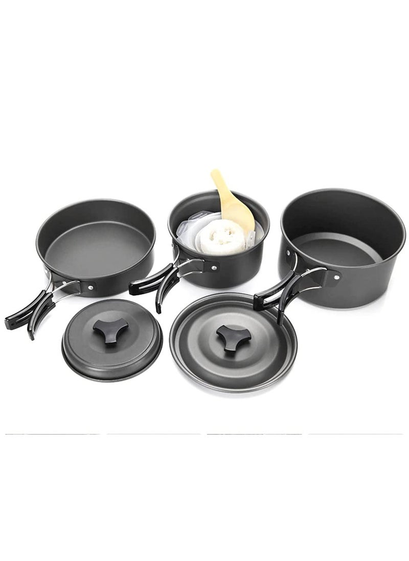 UDee Camping Cookware Kit Outdoor Aluminum Cooking Set