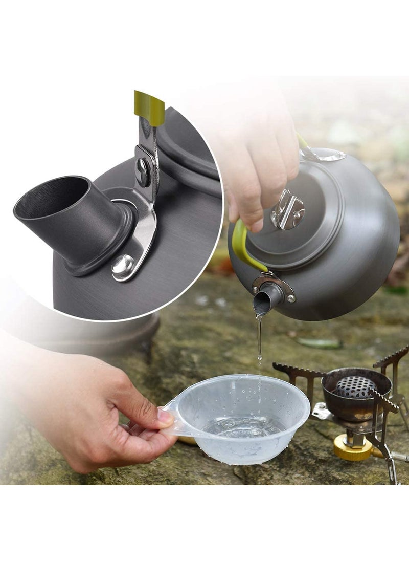 TrekEaze Camping Cookware Set Lightweight Hiking Cooking Set with Mesh Bag Nonstick Aluminum Cooking KitOutdoor Pot Pan Kettle Set