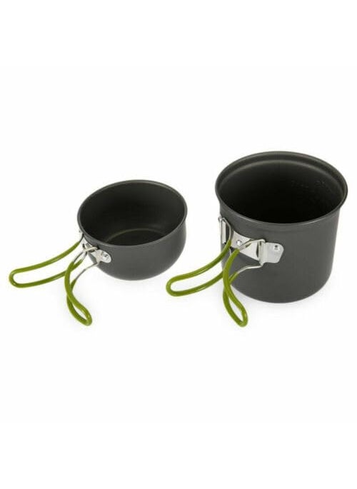 TrekEaze Camping Cookware Mess Kit Hiking Backpacking Picnic Cooking Bowl Non Stick Pot Camping Cooking Set