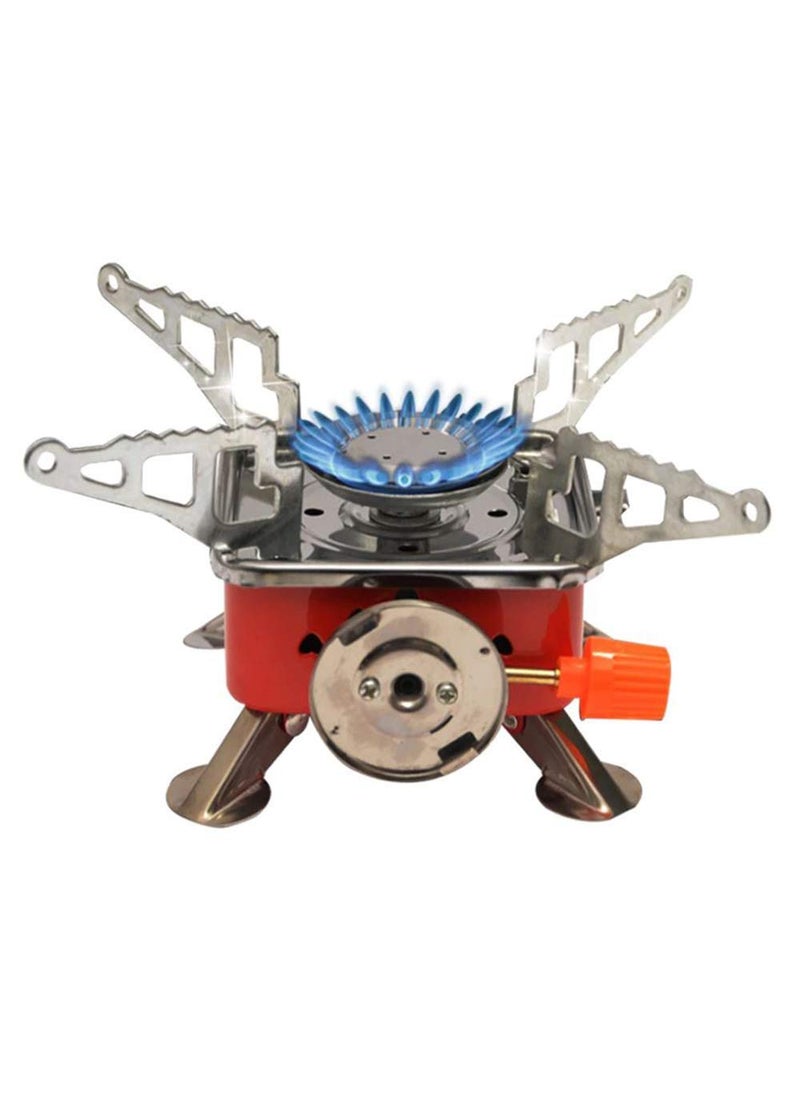 CLUEMART UltraLight Small Volume Folding Camping Butane Gas Stove Burner with Storage Bag