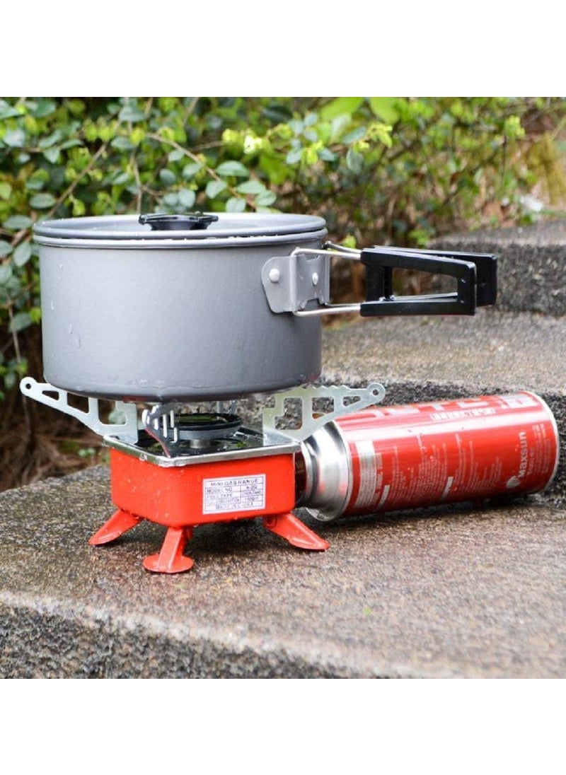 CLUEMART UltraLight Small Volume Folding Camping Butane Gas Stove Burner with Storage Bag