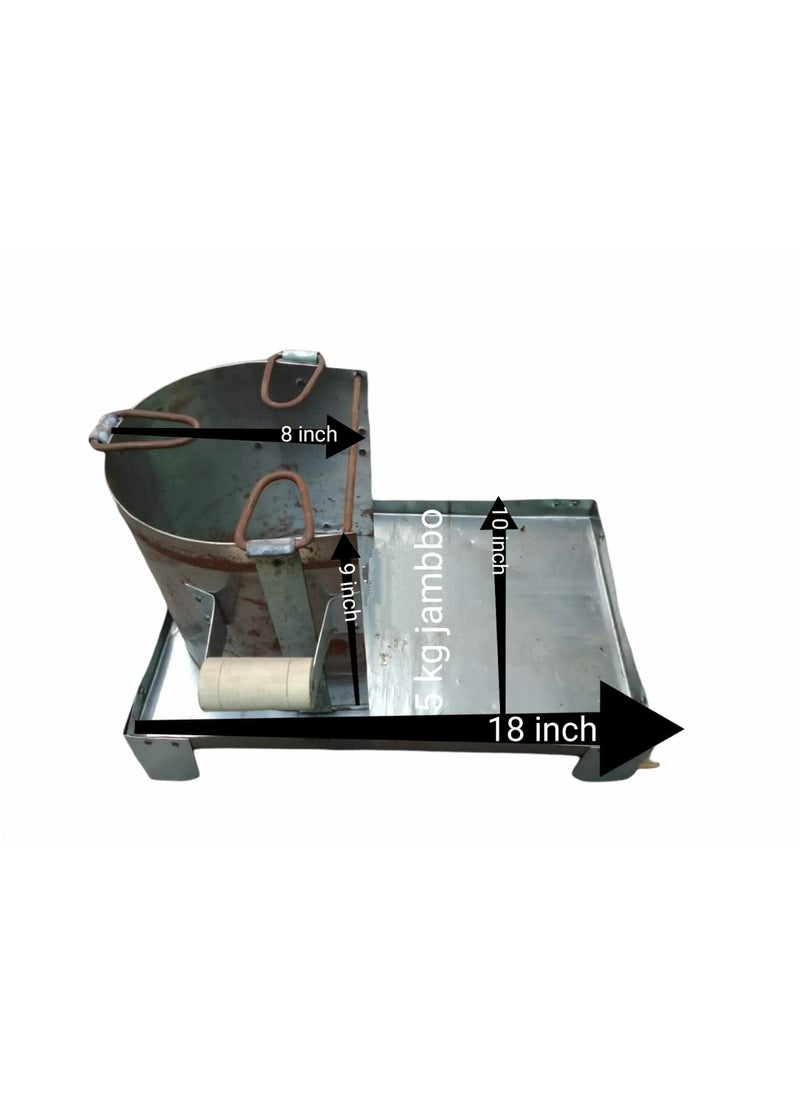 A S Firewood Iron Burning Stove for home rocket cooking outdoor Big size Iron Chulha Heavy Duty Angeethi with Perfect Food iron coal chulha jumbo