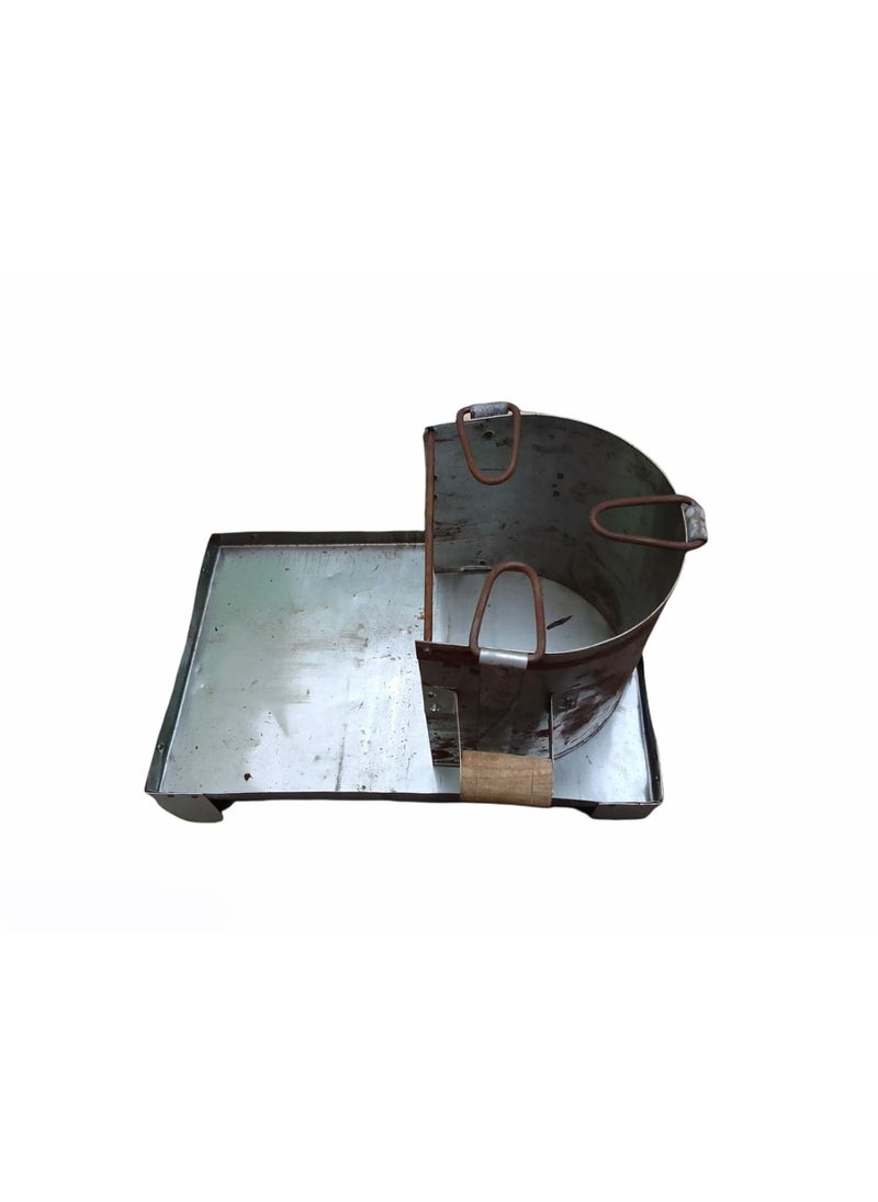 A S Firewood Iron Burning Stove for home rocket cooking outdoor Big size Iron Chulha Heavy Duty Angeethi with Perfect Food iron coal chulha jumbo