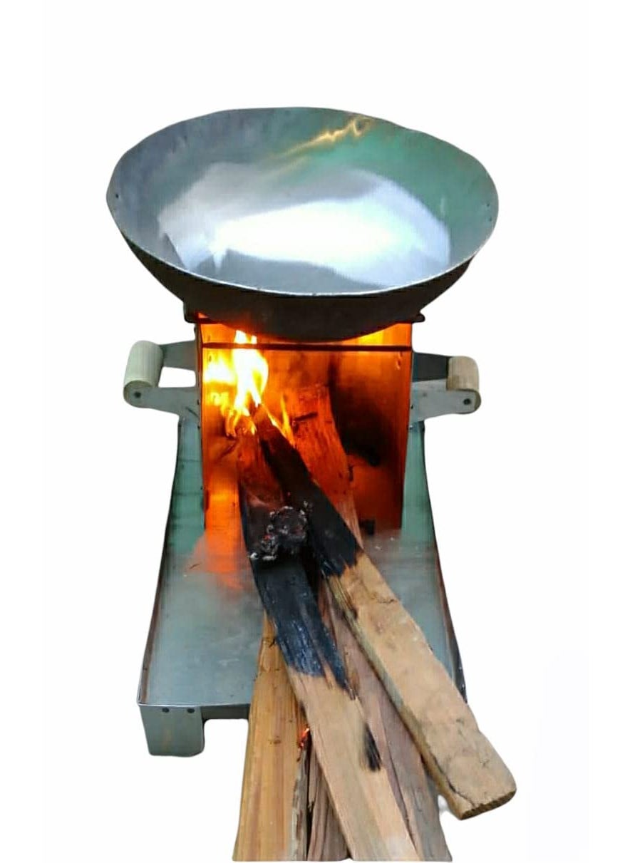 A S Firewood Iron Burning Stove for home rocket cooking outdoor Big size Iron Chulha Heavy Duty Angeethi with Perfect Food iron coal chulha jumbo