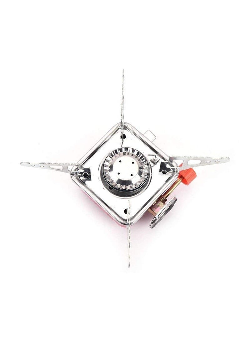 Device Steel GasPowered Portable Card Type Stove Butane Burner For Outdoor Camping