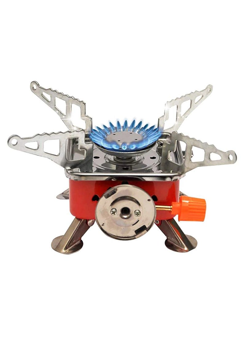 Device Steel GasPowered Portable Card Type Stove Butane Burner For Outdoor Camping
