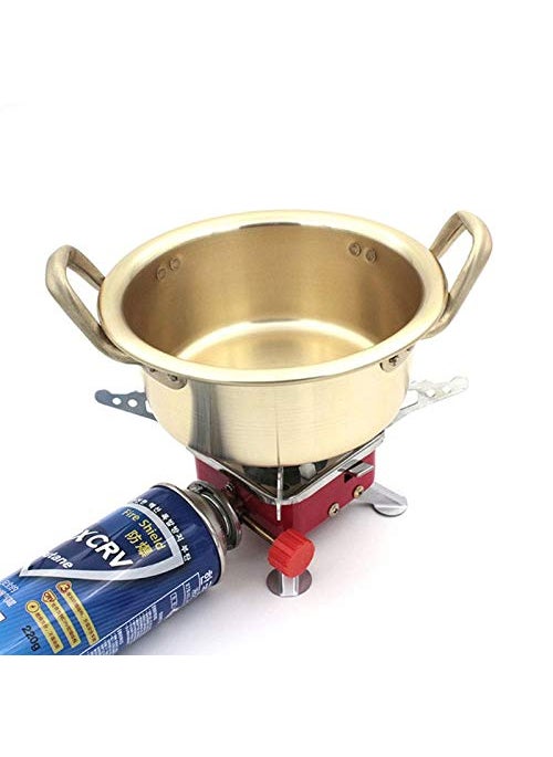 Supreme Mall Label Mini Camping Stove Portable Mini Outdoor Folding Metal Camping Gas Stove Picnic Cookware Cooking Tool for Camping Outdoor Hiking