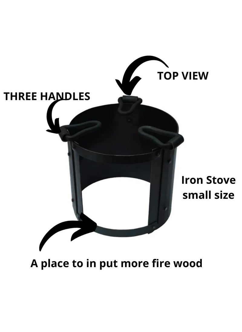 Ammaieesan smart iron stove coal for cooking outdoor wood burning stove home and travel iron small size