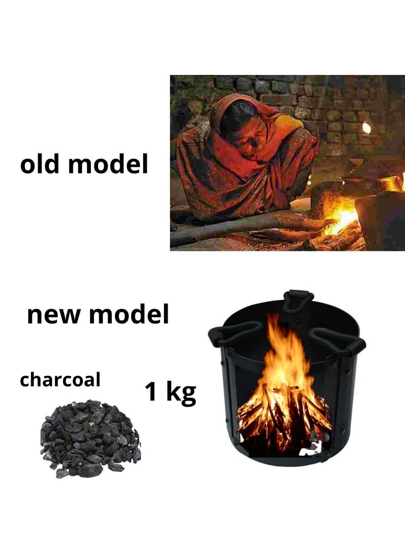 Ammaieesan smart iron stove coal for cooking outdoor wood burning stove home and travel iron small size