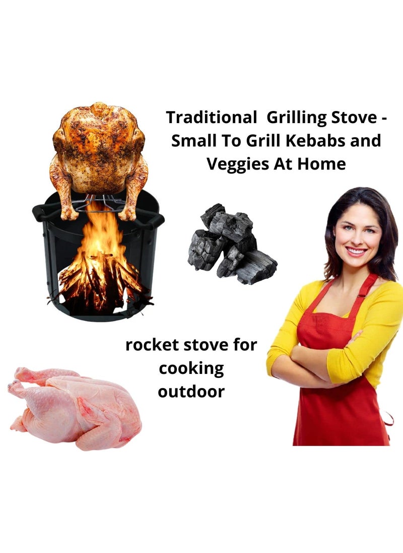 Ammaieesan smart iron stove coal for cooking outdoor wood burning stove home and travel iron small size