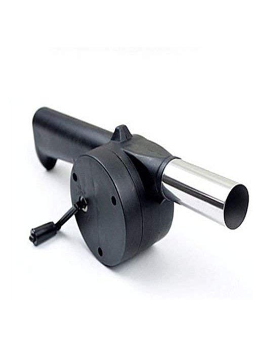 saleshop365 OUTDOOR COOKING PORTABLE HAND CRANK POWERED BARBECUE BBQ FAN AIR BLOWER FAN FOR CHARCOAL GRILL BBQ CAMPFIRE FIREPLACE