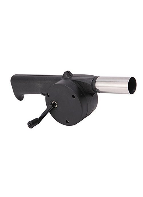 saleshop365 OUTDOOR COOKING PORTABLE HAND CRANK POWERED BARBECUE BBQ FAN AIR BLOWER FAN FOR CHARCOAL GRILL BBQ CAMPFIRE FIREPLACE