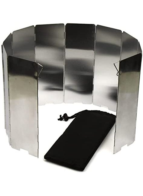 NEAR STOP 10 Plates Foldable Outdoor Camping Cooker Wind Screen Gas Stove Windshield