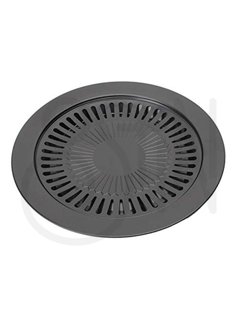 Ostin 1 Set Embedded Gas Stove Steel Lid Gas Stoves Accessories Barbecue Plate Non Stick Split Grill Pans Wear Resistant for Camping for Outdoor