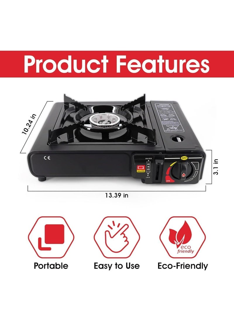 Camping Accessories Portable Gas Grill Functional upgrade dual fuel Outdoor Windproof Butane Camp Stove Can use gas tanks and liquefied gas tanks
