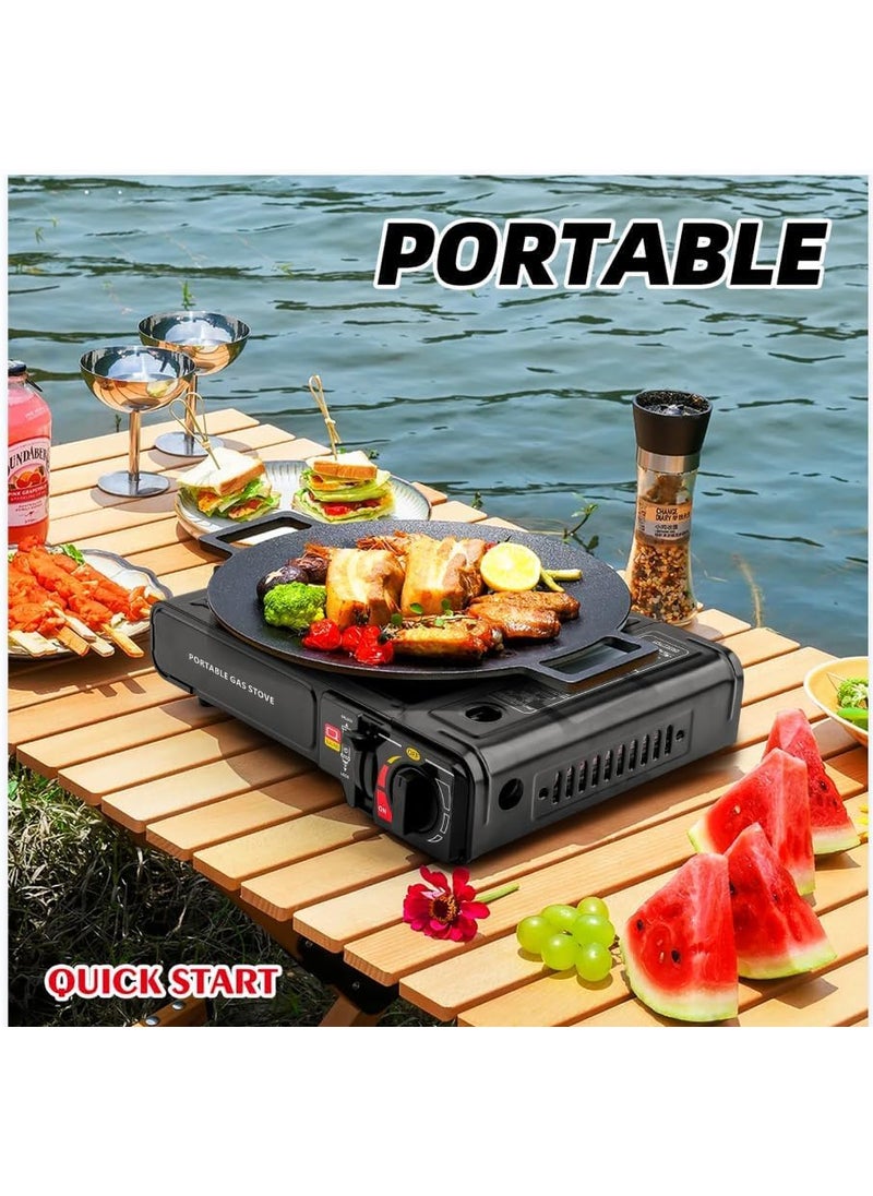 Camping Accessories Portable Gas Grill Functional upgrade dual fuel Outdoor Windproof Butane Camp Stove Can use gas tanks and liquefied gas tanks