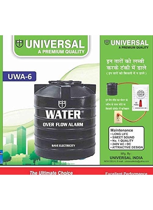 Aarav Plastic Water Tank Overflow Alarm Color Black Pack of 2