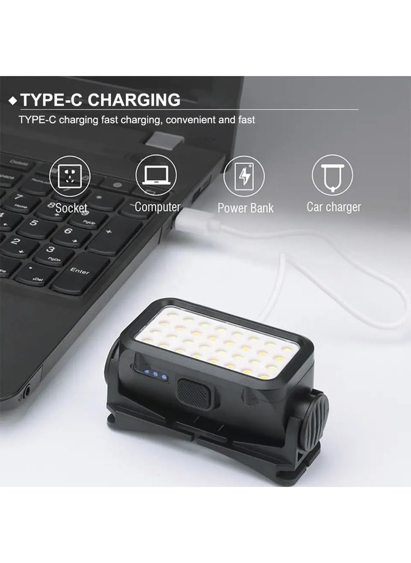 Care 4 Adjustable Long Range Rechargeable HeadTorch Light for Outdoor Activities Camping Trekking Cycling and Many More K351Black