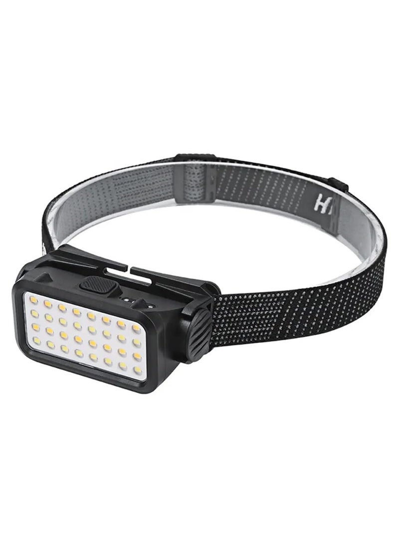Care 4 Adjustable Long Range Rechargeable HeadTorch Light for Outdoor Activities Camping Trekking Cycling and Many More K351Black