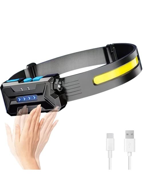 Care 4 Long Range Adjustable Headlamp with Different Light Modes Best for Camping Trekking and Outdoor Activities RechargeableT2801