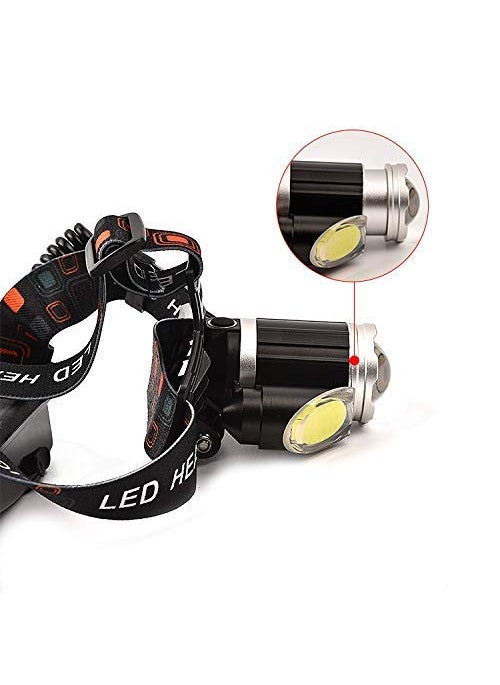 SEAHAVEN 3 Led lamp Headlamp Rechargeable Waterproof Head Flashlight Rechargeable Headlamp for Trekking