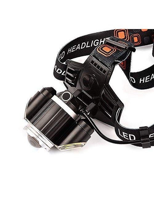 SEAHAVEN 3 Led lamp Headlamp Rechargeable Waterproof Head Flashlight Rechargeable Headlamp for Trekking