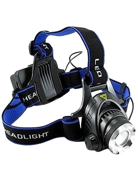 COALUES High Power Long Range LED Zoom Head Lamp Head Light Atomic Beam Rechargeable Head Torch Water Resistant for CampingCyclingCaving and More