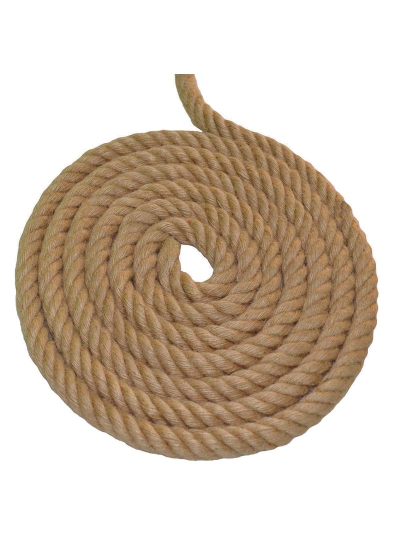 Twisted Manila Rope Jute Rope 1 in x 50 ft Natural Thick Hemp Rope for Crafts Nautical Landscaping Railings Hanging Swing