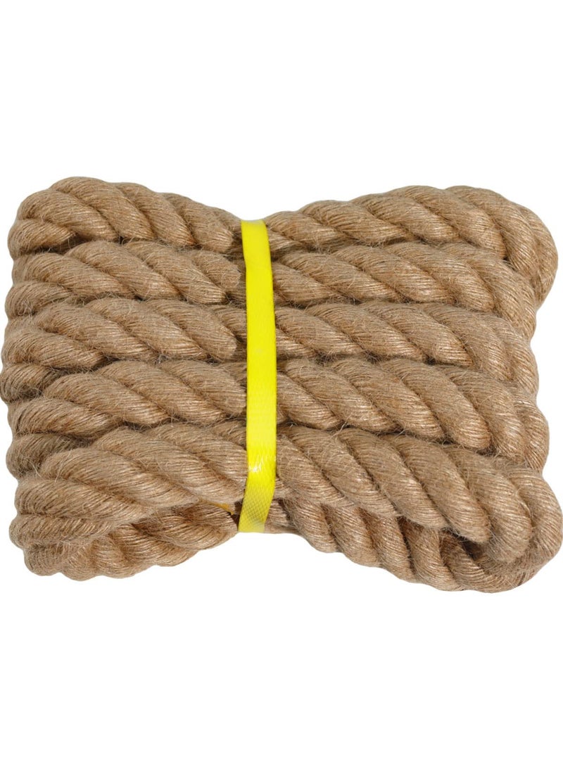 YUZENET Twisted Manila Rope Jute Rope 15 in x 10 ft Natural Thick Hemp Rope for Nautical Landscaping Decorations Hanging Swing