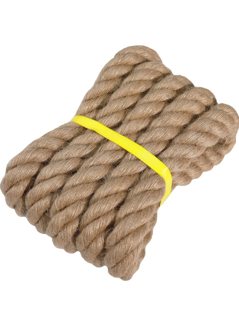 YUZENET Twisted Manila Rope Jute Rope 15 in x 10 ft Natural Thick Hemp Rope for Nautical Landscaping Decorations Hanging Swing