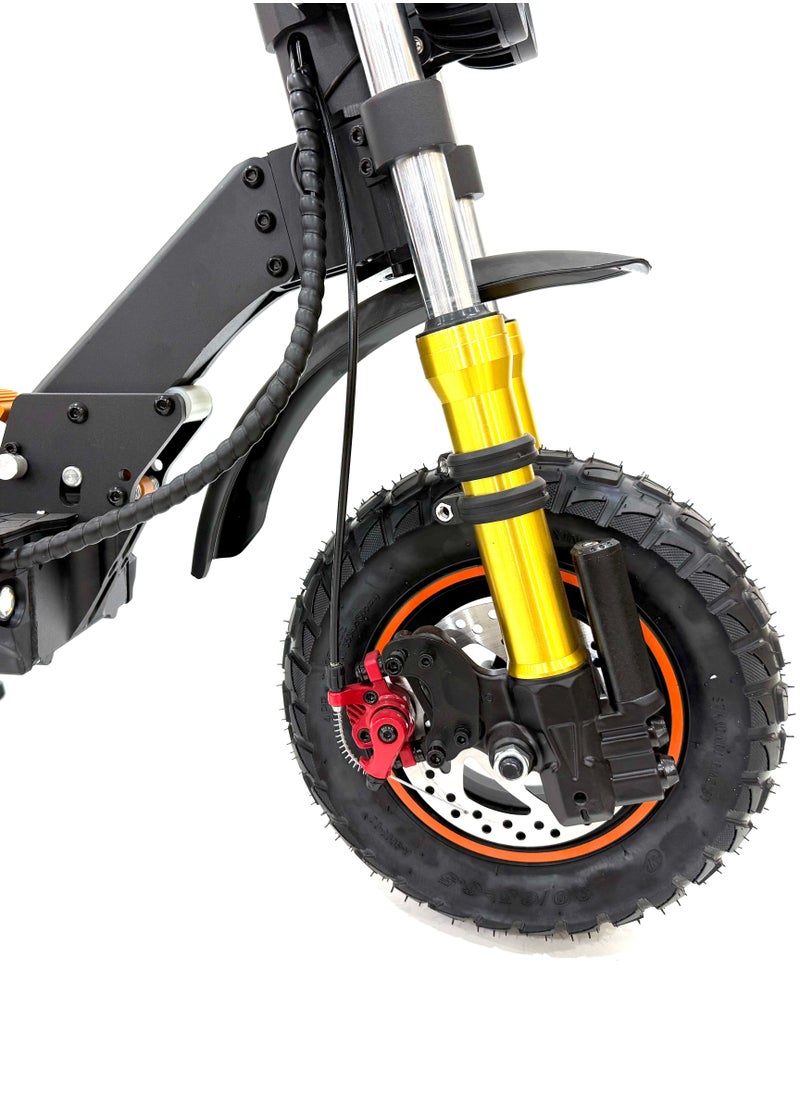 RALLY SCOOTER model M5-PRO, Recomended for adults, 48V 15AH battery, 2000W motor, max speed is 65 km/h, Range is 45-50 km, Include rear box