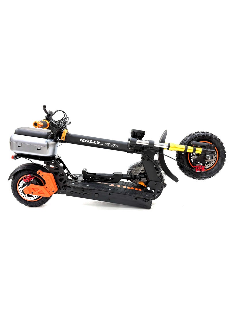RALLY SCOOTER model M5-PRO, Recomended for adults, 48V 15AH battery, 2000W motor, max speed is 65 km/h, Range is 45-50 km, Include rear box
