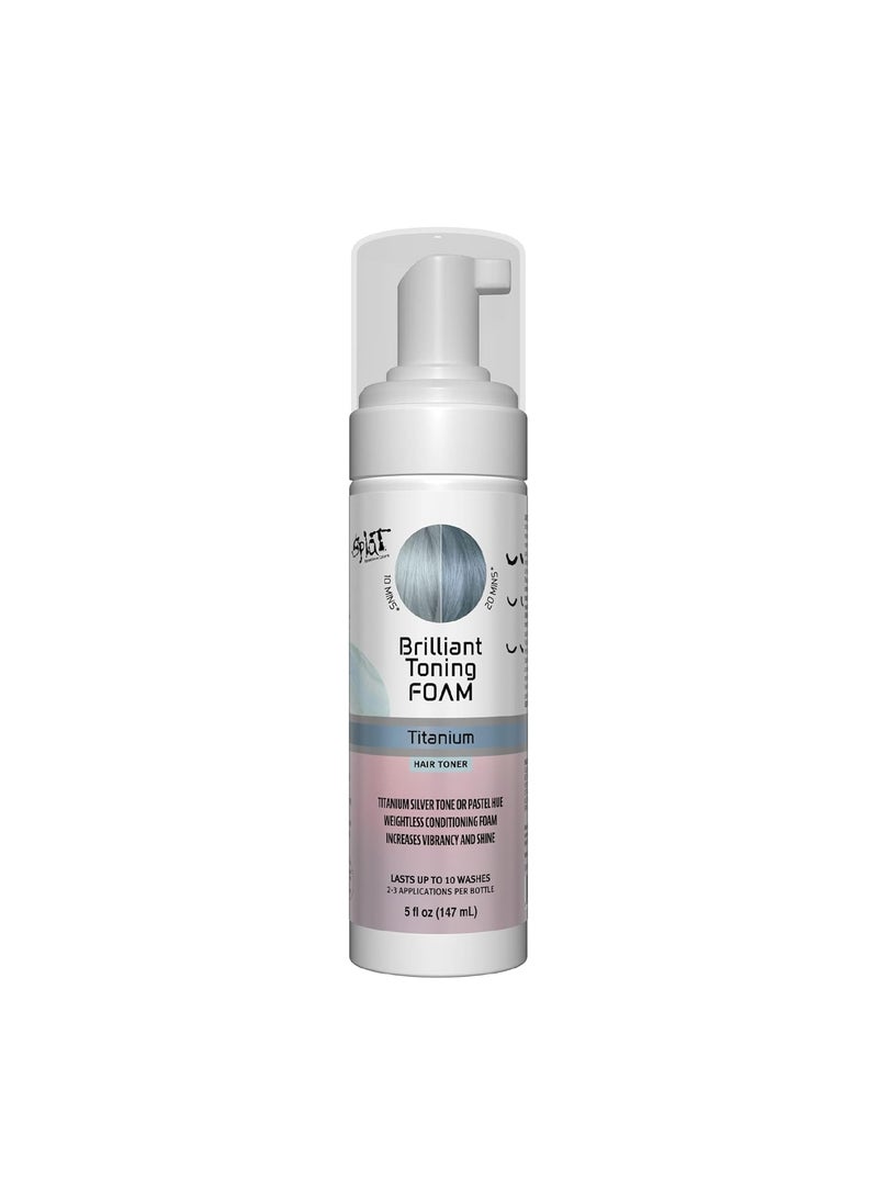 Splat Brilliant Conditioning Toning Foams - Lasts Up To Ten Washes (Titanium)