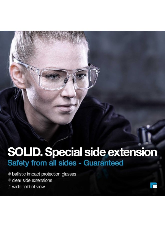 SolidWork Solid. 360° Safety Glasses with Side Extension