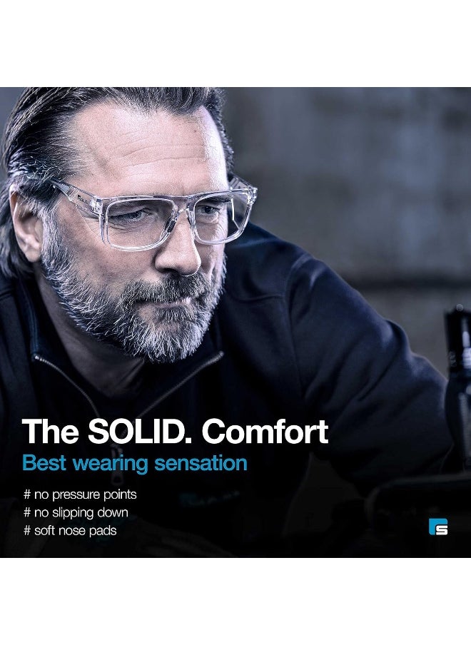 SolidWork Solid. 360° Safety Glasses with Side Extension