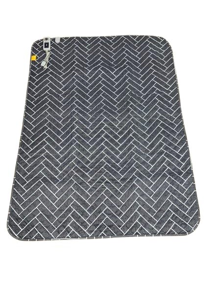 Hanil Medical Thermal Mat Without Stone Under Blanket Polyester ShockProof Heating Electric Double Bed Warmer SkinFriendly 70x53 cm Grey