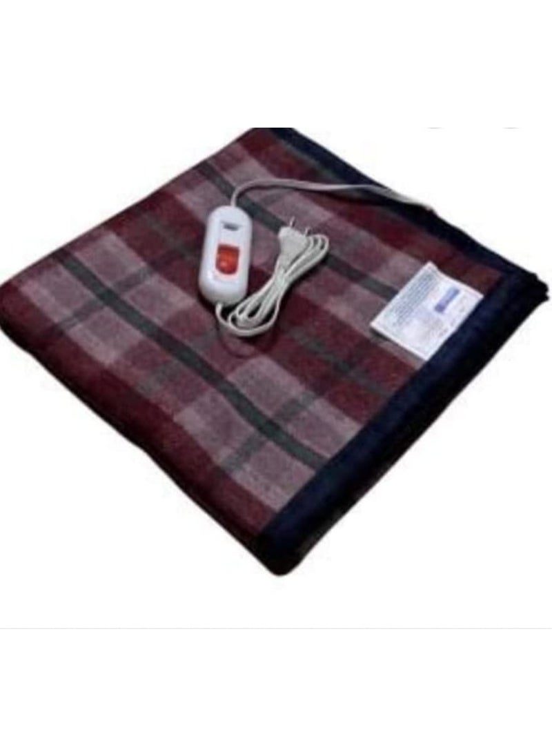 WINSTON HOME Bedding Heated Blanket Electric Throw Soft Electric Blanket for Couch Solid Polyester Double Electric Blanket Fire Resistant Overheat Protected 8