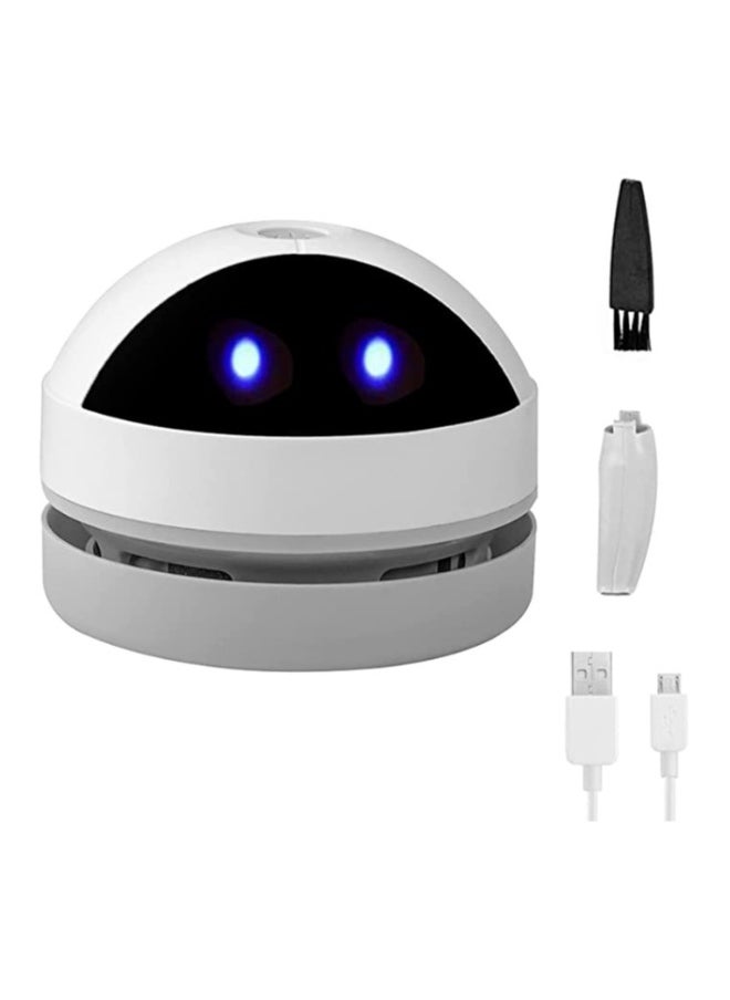 Mini Desktop Vacuum Cleaner Robot Vacuum Cleaner for Desktop, Portable Small USB Vacuum Cleaner Quiet Pick up Tiny Items Crumbs Eraser Crumbs Hairs Flakes for Home Office Kitchen Piano Keyboard