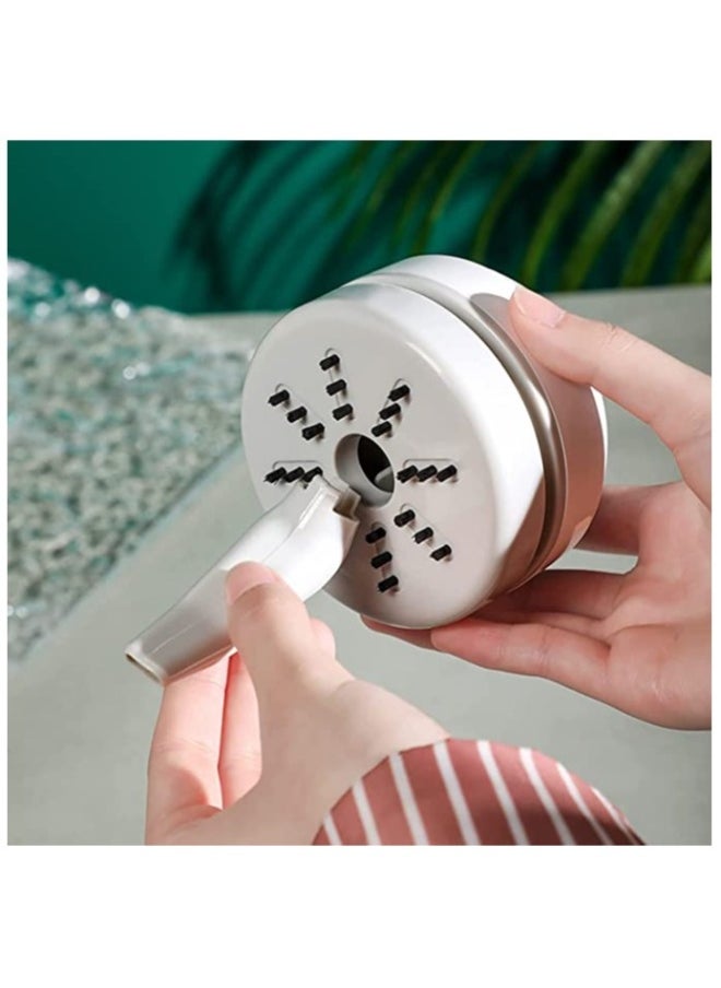 Mini Desktop Vacuum Cleaner Robot Vacuum Cleaner for Desktop, Portable Small USB Vacuum Cleaner Quiet Pick up Tiny Items Crumbs Eraser Crumbs Hairs Flakes for Home Office Kitchen Piano Keyboard