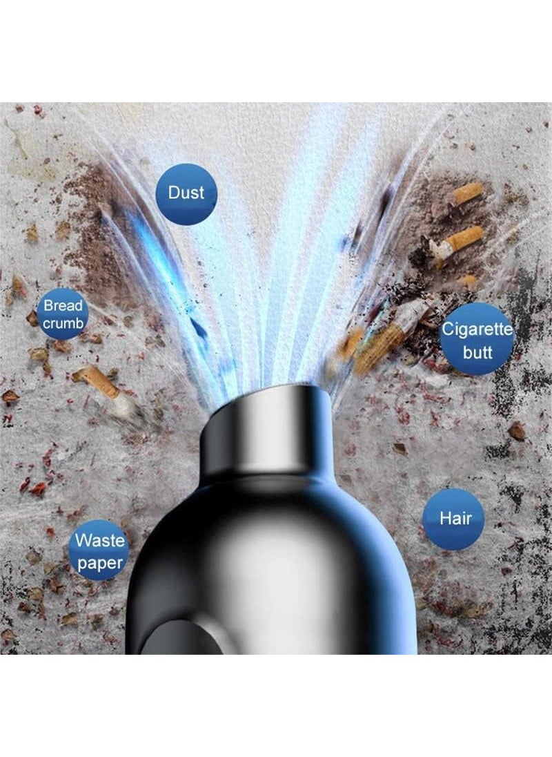 SEVIA Handheld Wireless USB Rechargeable Vacuum Cleaner Car Interior Vacuum Sweeper Portable Cordless Dust Collector for Car Home Windowsill Keyboard Powerful Suction Wet and Dry