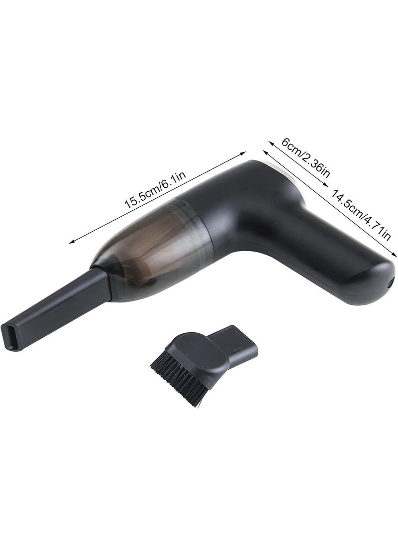 SEVIA Handheld Wireless USB Rechargeable Vacuum Cleaner Car Interior Vacuum Sweeper Portable Cordless Dust Collector for Car Home Windowsill Keyboard Powerful Suction Wet and Dry