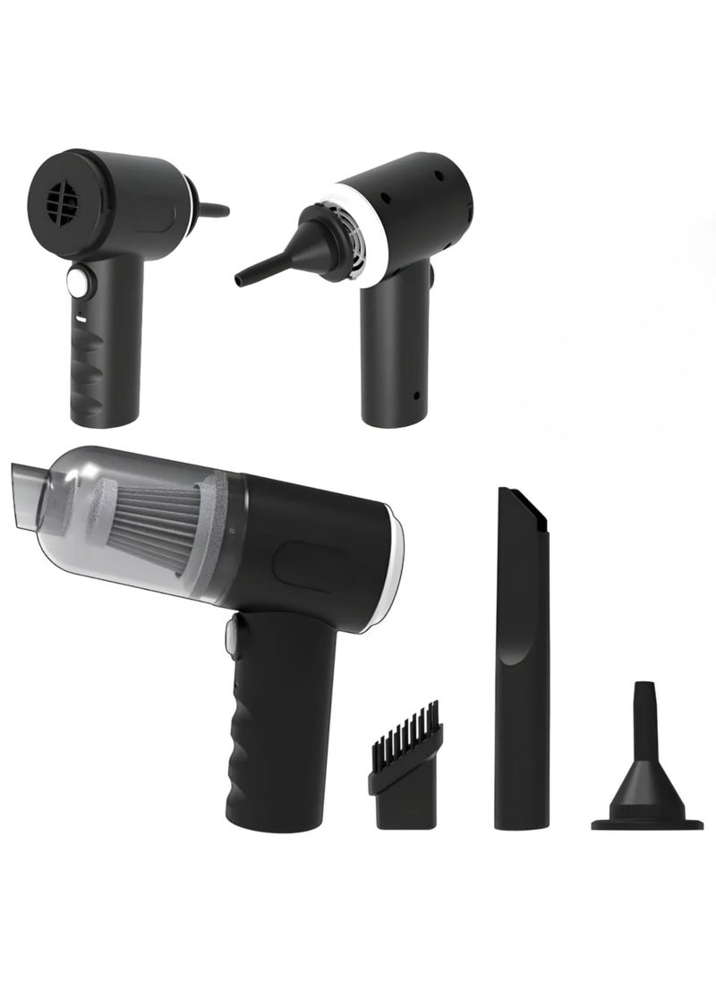 OM SHREE RADHA 3in1 Handheld Vacuum Cleaner with Crevice Tool and Brush Attachments Cordless