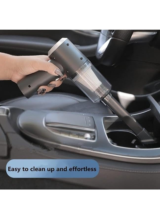 OM SHREE RADHA 3in1 Handheld Vacuum Cleaner with Crevice Tool and Brush Attachments Cordless