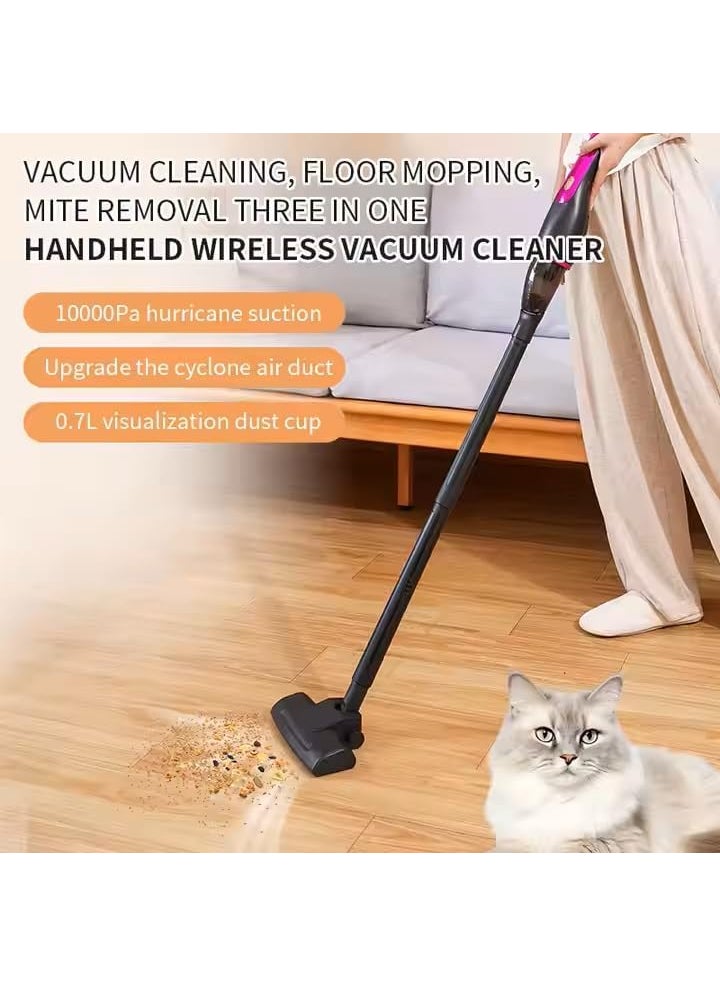 Cloyster Cordless Handheld Vacuum CleanerRechargeable Handheld Vacuum with Powerful Suction700 ml Duct Collecting CapacityMini Portable Vacuum Cleaner with 3 Versatile Attachments CL01