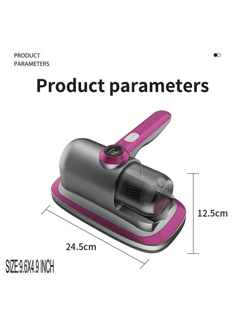 FLOMERO Cordless Dust Mite Cleaning Machine Mattress Sofa Car Vacuum Cleaner2 Gear Mite UV Bed Vacuum Cleaner Digital Display Handheld Mite Remover