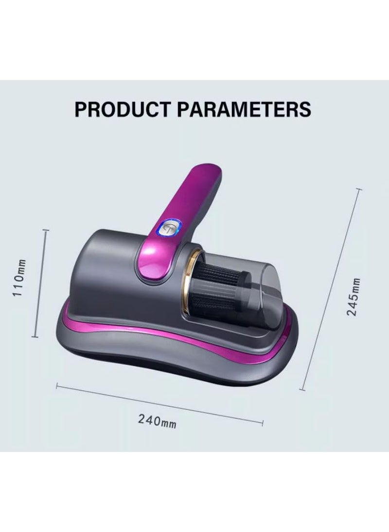 Lucario Mattress Vacuum Cleaner UV Bed Vacuum Cleaner Powerful Suction Handheld Mattress Deep Cleaner Effectively Clean Up Bed Mattresses Pillows Sofa Carpets