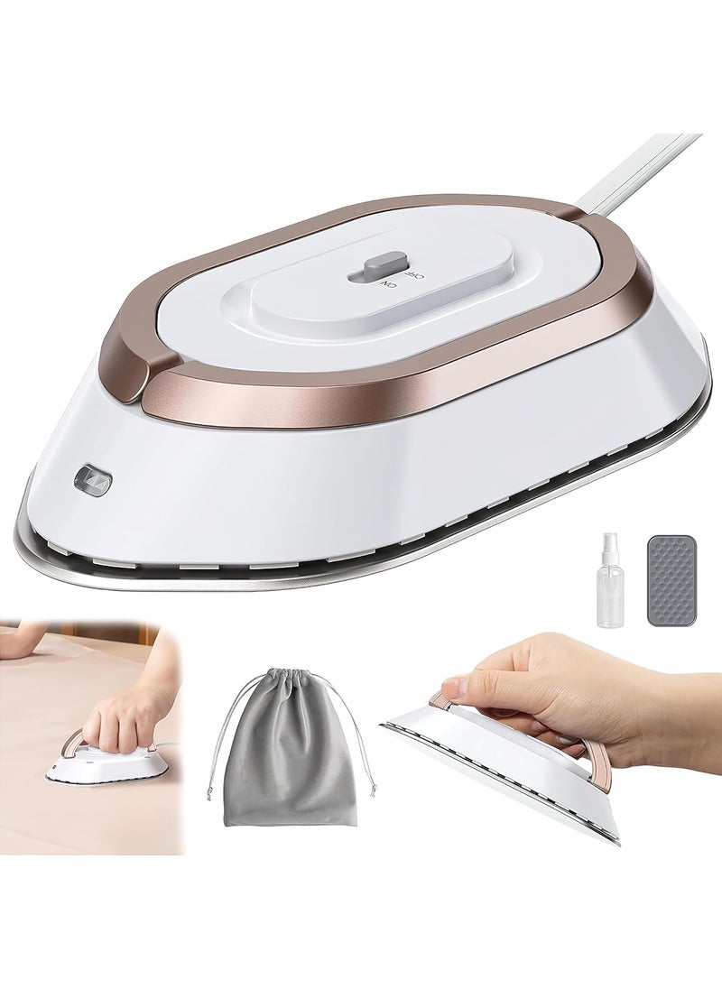 Kidoca Portable Iron for Clothes Travelling Small Iron Box Mini for Travel Compact Foldable Handheld Ironing Machine Lightweight Dual Voltage 120V220V Micro Iron for Easy Use