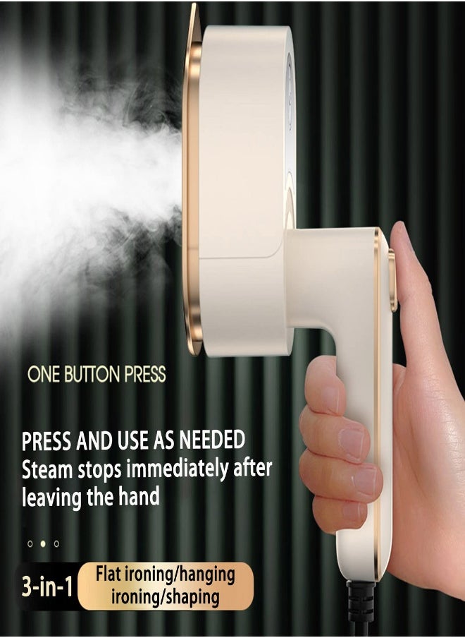 Garment Steamer for Clothes, Foldable Handheld Clothing Wrinkles Remover for Garments, 30 Second Fast Heat-up, Portable Fabric Steamer for Home Travel Dormitory Clothes Ironing Tool, Mom Gift