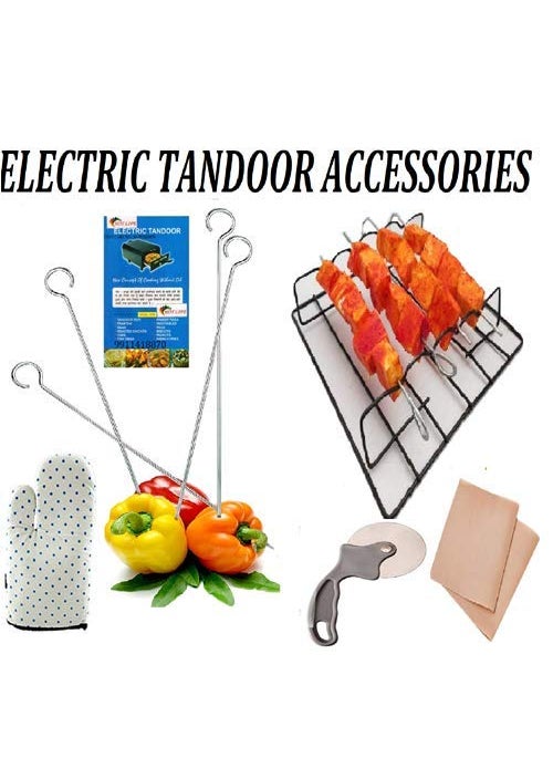 Hot Berg 10 Inches Electric Iron Tandoor with Full Accessories Black 2 Year Warrenty for Heating Element