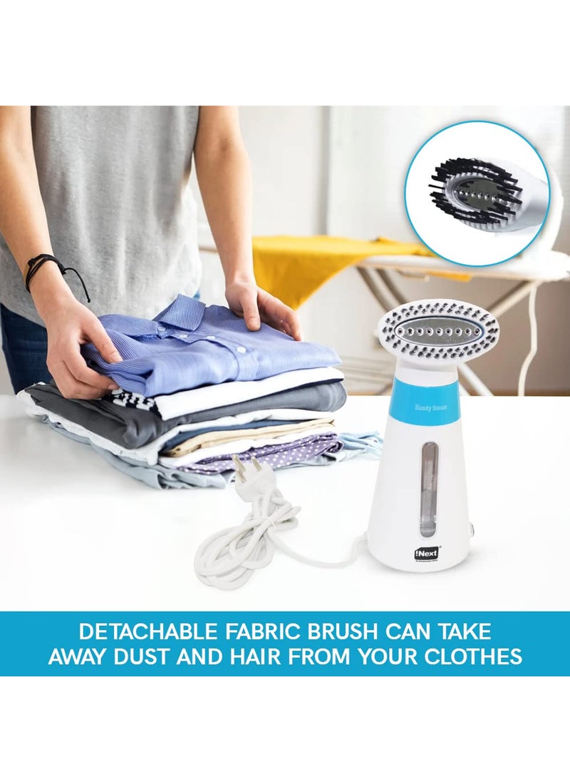 Acesquare Garment Steamer Handy Steam600W with Detachable Fabric Brush 120ml Capacity WhiteBlue